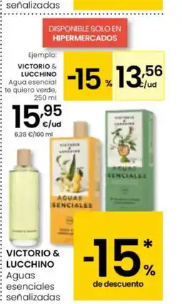 Eroski VICTORIO & LUCCHINO Aguas esenciales te quiero verde oferta