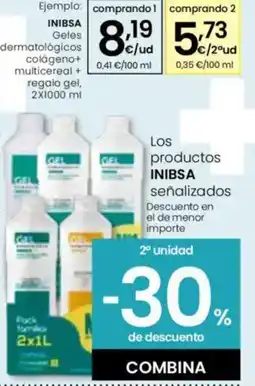 Eroski INIBSA Geles dermatológicos colágeno+ multicereal + regalo gel oferta