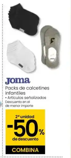 Eroski JOMA Packs de calcetines infantiles oferta