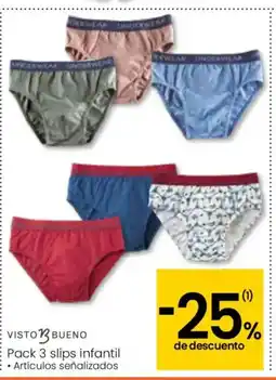 Eroski Pack 3 slips infantil oferta