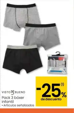 Eroski Pack 3 bóxer infantil oferta