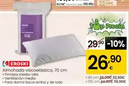Eroski EROSKI Almohada viscoelástica oferta