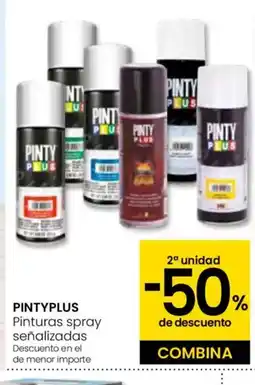 Eroski PINTYPLUS Pinturas spray señalizadas oferta