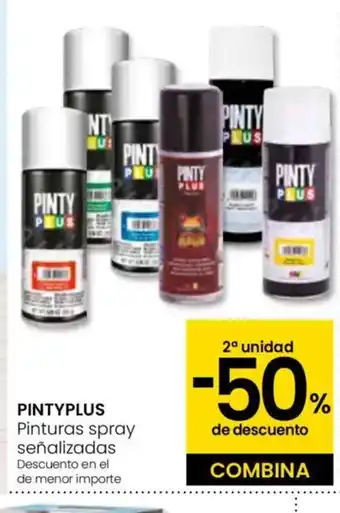 Eroski PINTYPLUS Pinturas spray señalizadas oferta