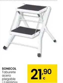 Eroski SONECOL Taburete acero plegable oferta