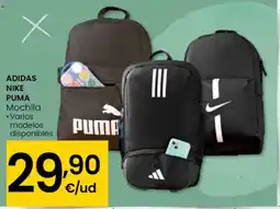 Eroski ADIDAS NIKE PUMA Mochila oferta