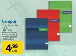 Eroski CAMPUS Cuaderno A4 oferta