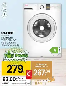 Eroski ECRON Lavadora 1251CT2BLDC oferta
