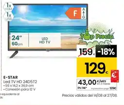 Eroski E-STAR Led TV HD 24D5T2 oferta