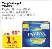 Alcampo Tampax - tampón compak oferta