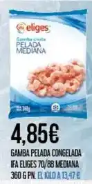 Claudio Eliges - gamba pelada congelada oferta