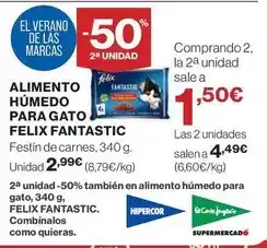 Hipercor Purina - alimento humedo para gato felix fantastic oferta