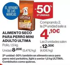 Hipercor Affinity - alimento seco para perro mini adulto ultima oferta