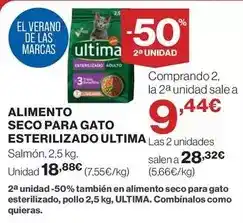 Hipercor Affinity - alimento seco para gato esterilizado ultima oferta