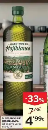 Caprabo Maestros de hojiblanca - oli d'oliva verge extra oferta