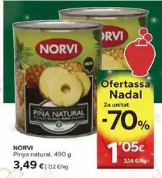 Caprabo Font vella - aigua mineral natural oferta