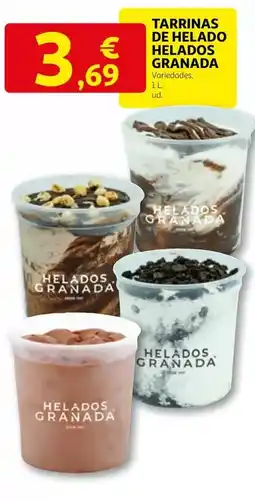 Alcampo Helados granada - tarrinas de helado oferta