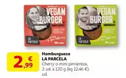 Alcampo La parcela - hamburguesa oferta