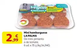 Alcampo La palma - mini hamburguesa oferta