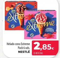 SPAR Lanzarote NESTLÉ Helado cono Extreme oferta