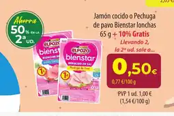 SPAR Lanzarote Jamón cocido o Pechuga de pavo Bienstar lonchas oferta