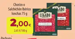 SPAR Lanzarote Chorizo o Salchichón Ibérico lonchas oferta
