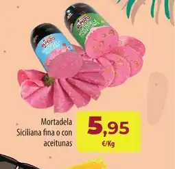 SPAR Lanzarote Mortadela Siciliana fina o con aceitunas oferta