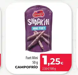 SPAR Lanzarote CAMPOFRIO Fuet Mini oferta