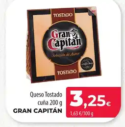 SPAR Lanzarote GRAN CAPITÁN Queso Tostado cuña oferta