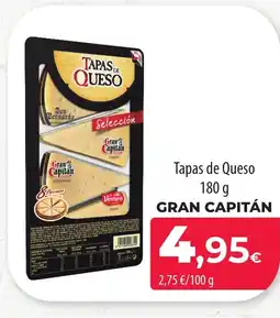 SPAR Lanzarote GRAN CAPITÁN Tapas de Queso oferta