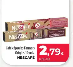 SPAR Lanzarote NESCAFÉ Café cápsulas Farmers Origins oferta