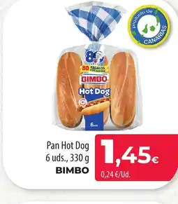 SPAR Lanzarote BIMBO Pan Hot Dog oferta