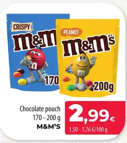 SPAR Lanzarote M&M'S Chocolate pouch oferta