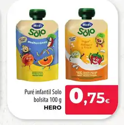 SPAR Lanzarote HERO Puré infantil Solo bolsita oferta