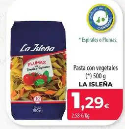 SPAR Lanzarote LA ISLEÑA Pasta con vegetales oferta