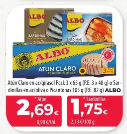 SPAR Lanzarote ALBO Atún Claro en ac/girasol oferta