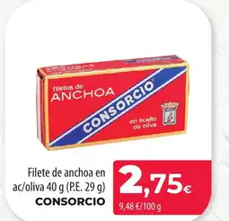 SPAR Lanzarote CONSORCIO Filete de anchoa en ac/oliva oferta