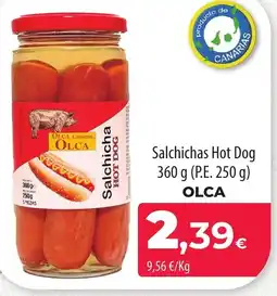 SPAR Lanzarote OLCA Salchichas Hot Dog oferta