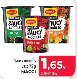 SPAR Lanzarote MAGGI Saucy noodles vaso oferta