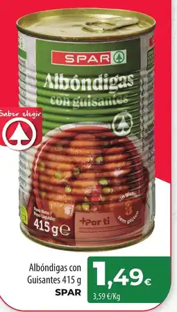 SPAR Lanzarote SPAR Albóndigas con Guisantes oferta