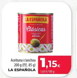 SPAR Lanzarote LA ESPAÑOLA Aceituna r/anchoa oferta