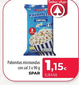 SPAR Lanzarote SPAR Palomitas microondas con sal oferta