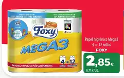 SPAR Lanzarote FOXY Papel higiénico Mega3 oferta