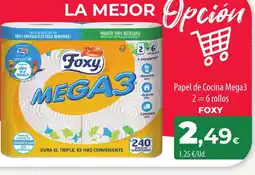 SPAR Lanzarote FOXY Papel de Cocina Mega 3 oferta