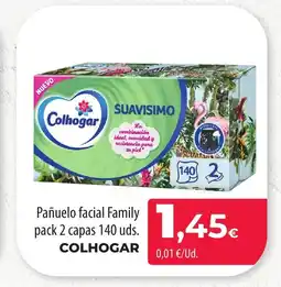 SPAR Lanzarote COLHOGAR Pañuelo facial Family pack 2 capas oferta