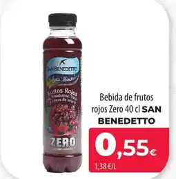 SPAR Lanzarote SAN BENEDETTO Bebida de frutos rojos Zero oferta