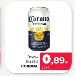 SPAR Lanzarote CORONA Cerveza lata oferta