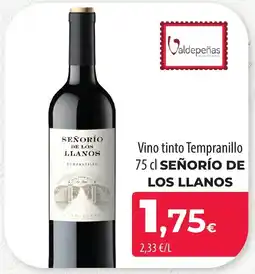SPAR Lanzarote SEÑORÍO DE LOS LLANOS Vino tinto Tempranillo oferta