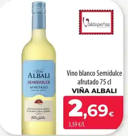 SPAR Lanzarote Viña ALBALI Vino blanco Semidulce afrutado oferta