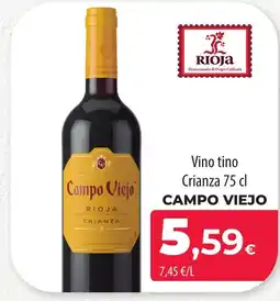 SPAR Lanzarote CAMPO VIEJO Vino tino Crianza oferta
